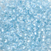 Cuentas de Rocalla Preciosa 8/0 3 mm - Crystal Lined Blue Pearl Sfinx x20 g