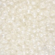 Cuentas de Rocalla Preciosa 8/0 3 mm - Crystal Lined Ivory Pearl Sfinx x20 g
