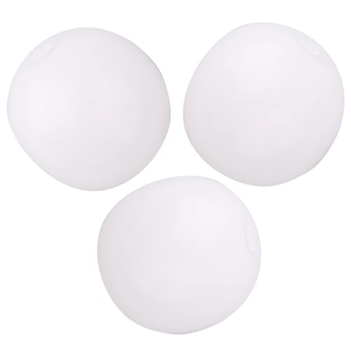 Cuenta de cristal checo redonda 8 mm - Blanco opaco x20
