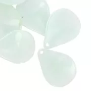 Azul glaciar - Sequins pétales de fleurs incurvés 23 mm en résine - Bleu givré marbré x6 Sequins pétales de fleurs incurvés 23 mm en résine - Bleu givré marbré x6