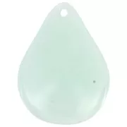 Pétalos de flor curvados de 23 mm en resina - Azul esmerilado jaspeado x6