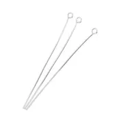 Clavos cabeza redonda 51x0,70 mm - Plateado x 25