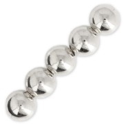 Cuentas redondas 3 mm - Plateado x50|raw }}