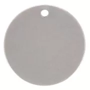 Lentejuela redonda 20 mm - medalla para grabar - acero inoxidable 304L x1