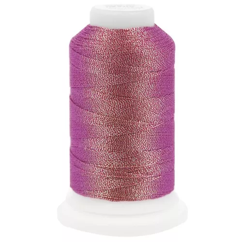 Liz hilo de poliéster metalizado talla 20 - Frosted Cherry n°345 x192m