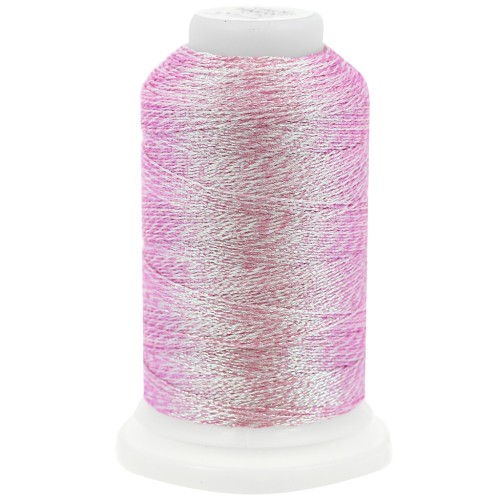 Liz hilo de poliéster metalizado talla 20 - Icy Pink n°348 x192m