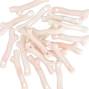 Colgantes de resina coral 21x6 mm - Rosa claro x8