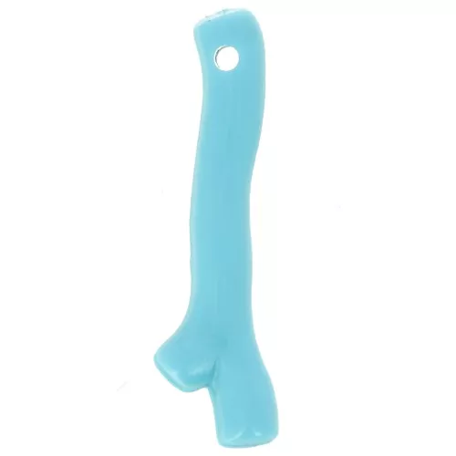 Colgantes de resina coral 21x6 mm - Turquesa x8