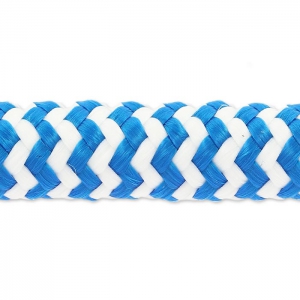 Cuerda trenzada 10 mm Blanco/Azul x2.80m