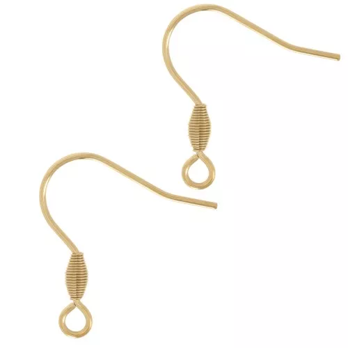 Ganchos de 21 mm con anilla abierta - Acero inoxidable 304L Dorado x20