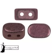 Cuentas de cristal Lipsi® de Puca® 4x6 mm - Rojo Viejo Metalizado Mate x10g