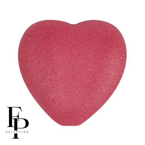 Cuenta de cristal corazón 16x15 mm - Vogue Hibiscus Mat x1