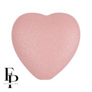 Cuenta de cristal corazón 16x15 mm - Vogue Rose Nude Mat x1|raw }}