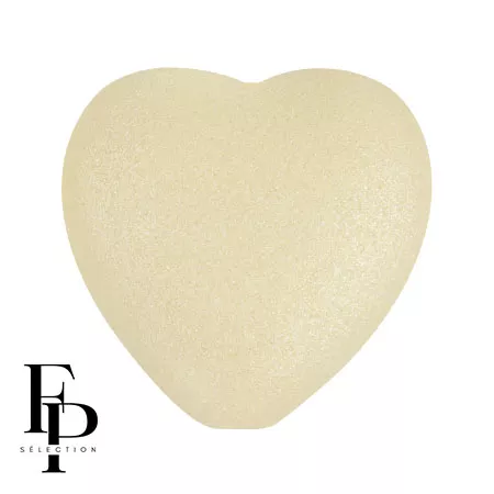 Cuenta de cristal corazón 16x15 mm - Vogue Stone Mat x1