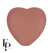 Cuenta de cristal corazón 16x15 mm - Vogue Terracotta Mat x1|raw }}