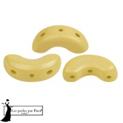 Cuentas de cristal Arcos® de Puca® 5x10 mm - Vogue Canary Yellow Mat x10g|raw }}