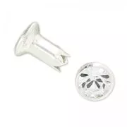 Remache PureCrystal 53000 5 mm Crystal/plateado x1