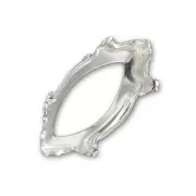 Engaste navette 10x5 mm Plata 925 x1