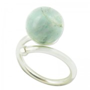 Anillo flexible tamaño 52 para semi agujereada de Plata 925 x1