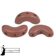 Cuentas de cristal Arcos® de Puca® 5x10 mm - Vogue Terracotta Mat x10g