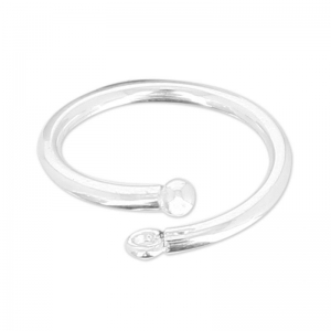 Anillo flexible una anilla tamaño 52 Plata 925 x1