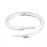Anillo flexible doble tamaño 52 para semi-agujereadas Plata 925 x1|raw }}