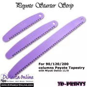Peyote Starter Strip - 90 Columnas - para tejer en peyote - Turquesa x1