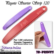 Peyote Starter Strip - 120 Columnas - para tejer en peyote - Violeta x1