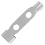 Porta broches para crear bisutería de 19 mm - Plateado x1