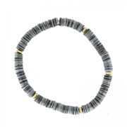 Pulsera lentejuelas cequíes 18 cm Grís x1|raw }}