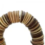 Pulsera lentejuelas cequíes 18 cm Grís x1