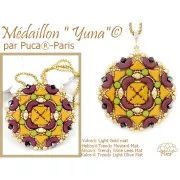 Cuentas de cristal Helios® de Puca® 6x10mm - Trendy Mostaza Mate x10g