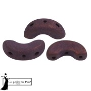 Cuentas de cristal Arcos® de Puca® 5x10 mm - Trendy Plum Mat x10g