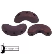 Cuentas de cristal Arcos® de Puca® 5x10 mm - Trendy Plum Mat x10g