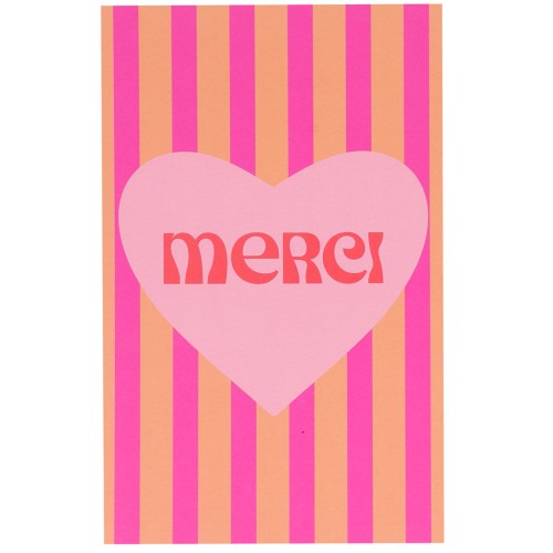 Tarjetas de joyería - Tarjetas de agradecimiento - Naranja - Fucsia - Rosa x10