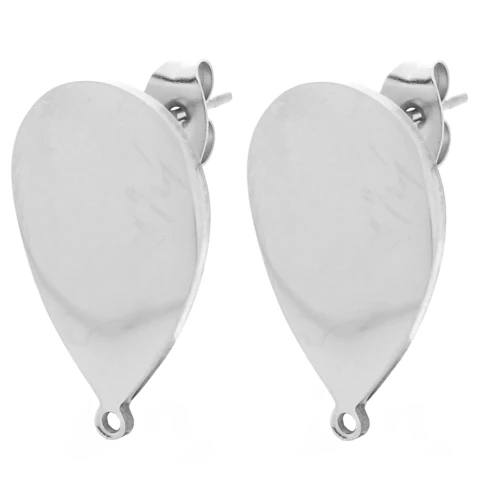 Ganchos pendientes 22x14 mm - Acero inoxidable 304 x2