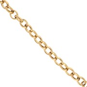 Forçat 12 mm cadena de malla - 304 Dorado de acero inoxidable x50cm|raw }}