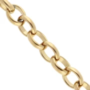 Forçat 12 mm cadena de malla - 304 Dorado de acero inoxidable x50cm