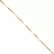 Cadena de malla Rombo 2,9 mm - eslabones abiertos - Acero inoxidable 316L dorado x50cm