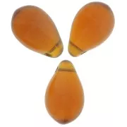 Gotas 6x9 mm Smoked Topaz  x25