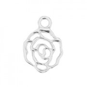 Dije flor 15 mm de Plata 925 x1