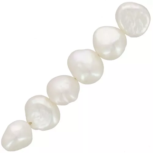 Perlas barrocas irregulares de agua dulce - Grado AA - 7x8 mm x6