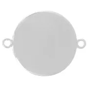 21.5 mm Calendario Azteca Entrepieza en Plata 925 Plateado x1