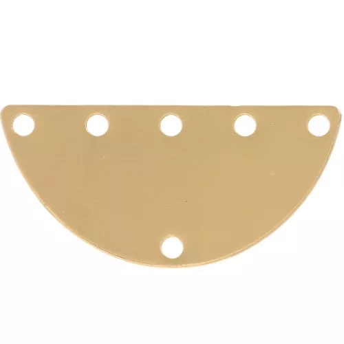 Accesorio para tejer y montar varias filas de medias lunas 25x12 mm Dorado x1