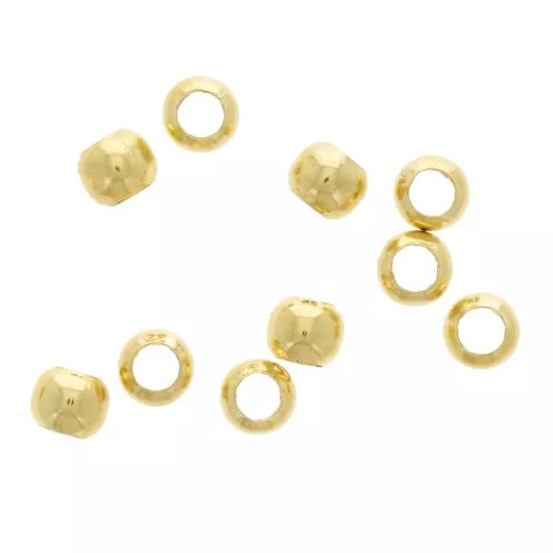 Crush cuentas 3 mm Dorado x100