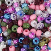 Cuentas de Rocalla Preciosa 6/0 4 mm - Surtido multicolor 2 x 20 g