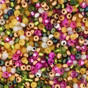 Preciosa Cuentas de rocalla 11/0 2 mm - Mix Verde - Rosa - Dorado x20g|raw }}