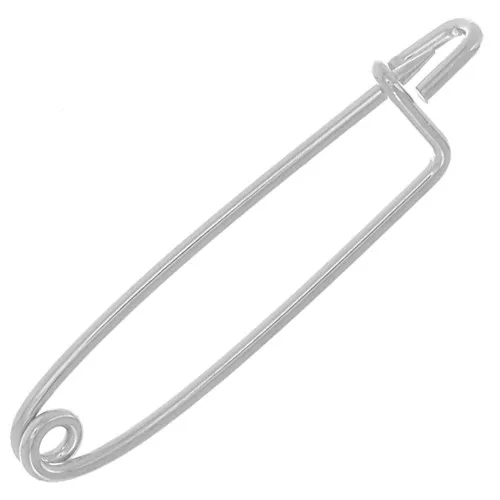 Broche imperdible de 31 mm - Plateado x1