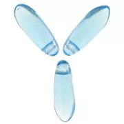 Dagas 3x11 mm Aquamarine x50