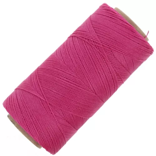 Bobina de hilo encerado Linhasita para micro macramé 0,35 mm - Rosa brillante (1435) x448m